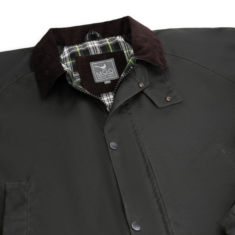 Boris Wax Jacket Olive DCB