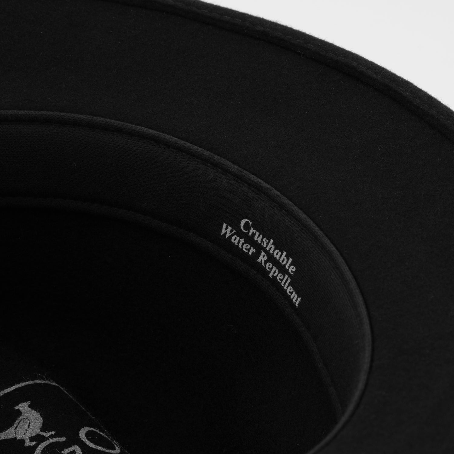 Wood Felt Hat Black ACC3