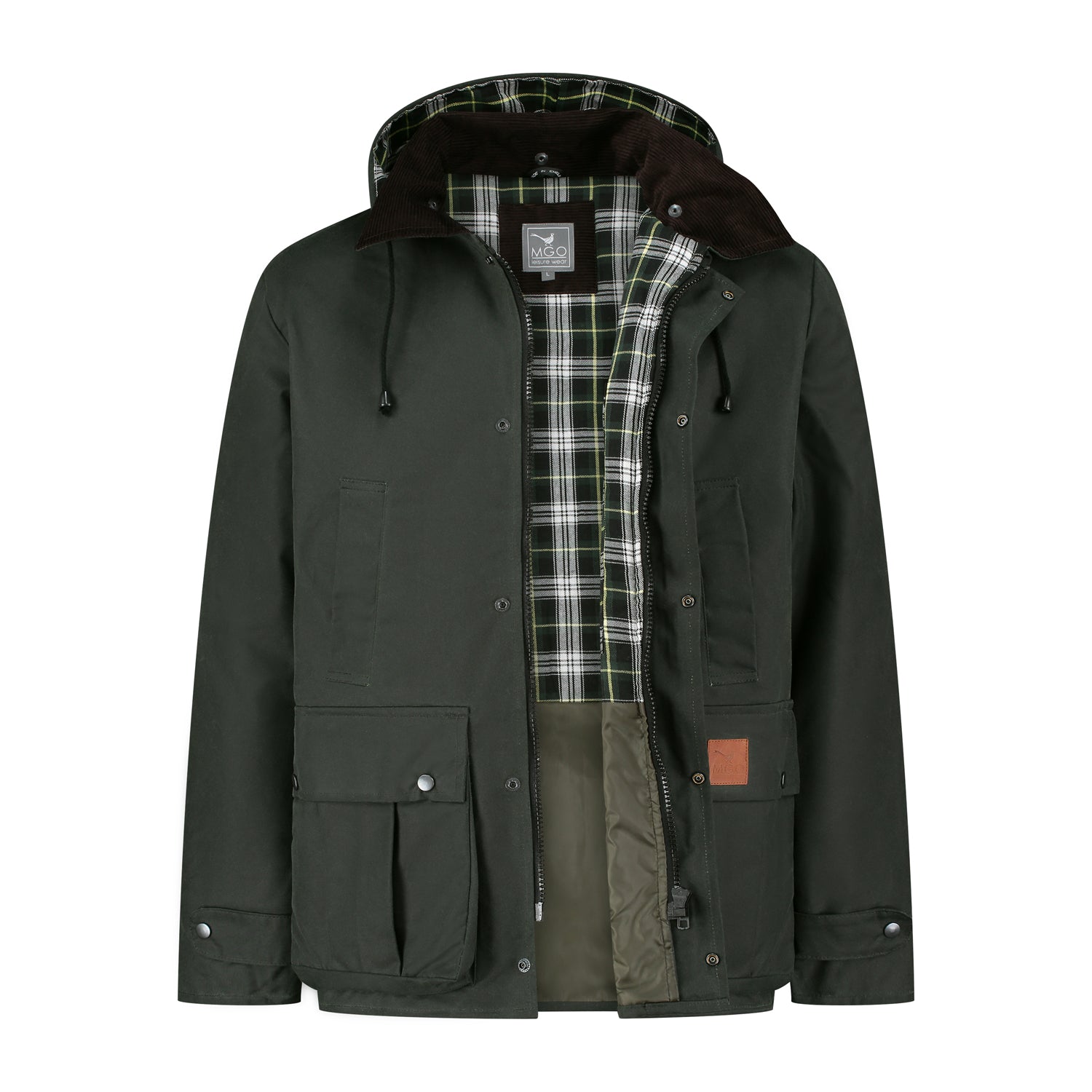 Brandon Wax Jacket Olive CVO