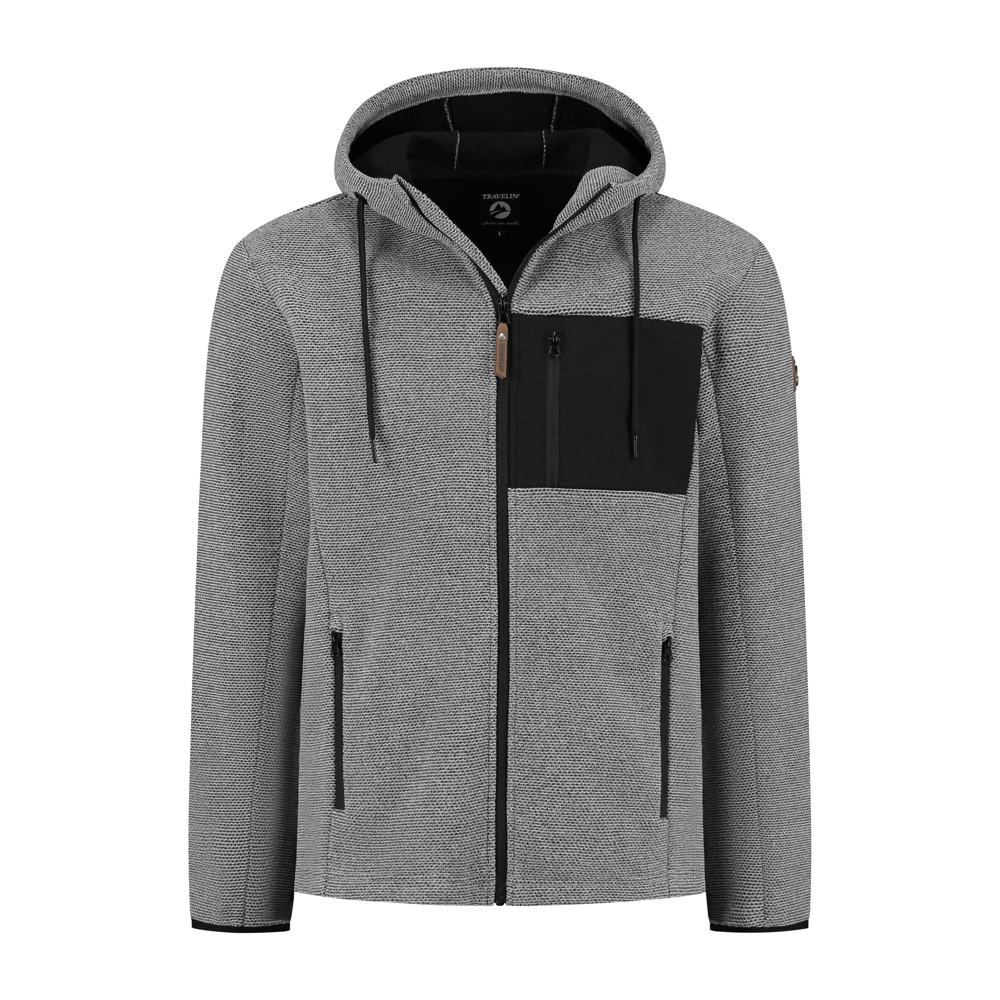 Lasse Cardigan Men Dark grey F