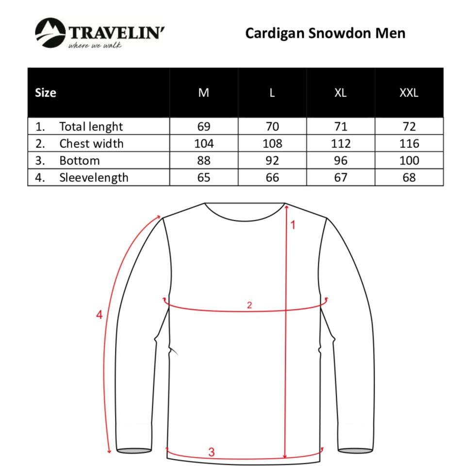 Cardigan Snowdon Men Sand SC