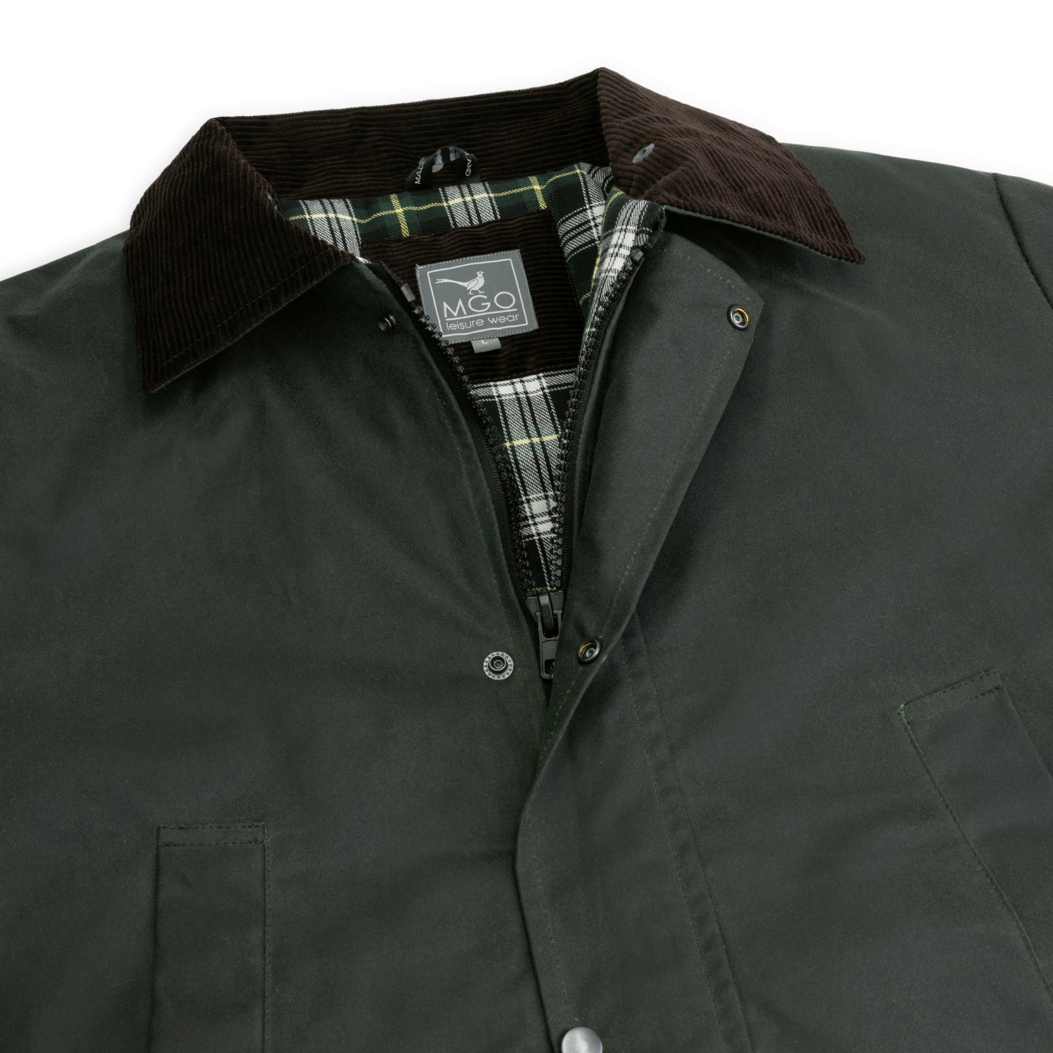 Brandon Wax Jacket Olive DCB