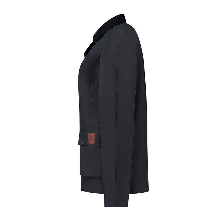 Carrie Wax Jacket Navy L