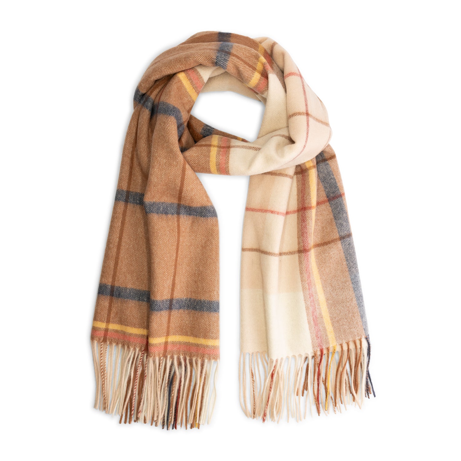 Mauve Scarf Ecru ACC1