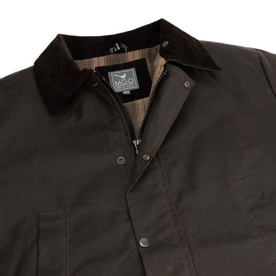 Brandon Wax Jacket Navy DCB