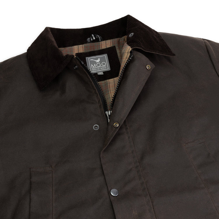 Brandon Wax Jacket Navy DCB